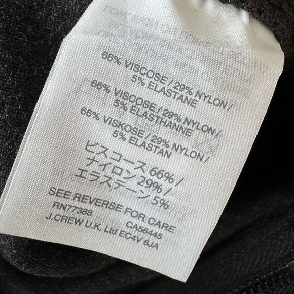 J. Crew Pixie Pants in Charcoal Grey Size M Tall - Picture 13 of 14